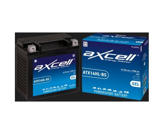 14.7Ah 220A Axcell GEL moto akumulators 150x87x145 Akumulatori