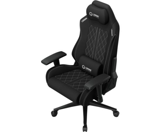 LORGAR CHA41, Ergonomic Gaming Chair Advanced, premium anti-stain fabric, Black/white Gaming krēsli