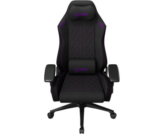 LORGAR CHA41, Ergonomic Gaming Chair Advanced, premium anti-stain fabric, Black/purple Gaming krēsli