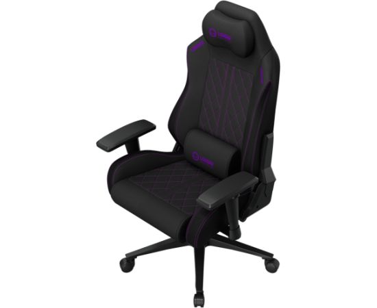 LORGAR CHA41, Ergonomic Gaming Chair Advanced, premium anti-stain fabric, Black/purple Gaming krēsli