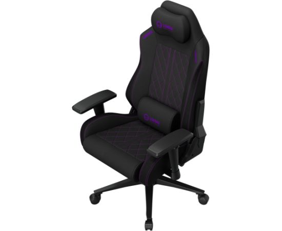 LORGAR CHA41, Ergonomic Gaming Chair Advanced, premium anti-stain fabric, Black/purple Gaming krēsli