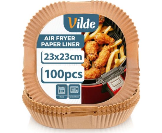 Вкладыши для аэрогриля 23x23 см, 100 шт., 279047, VILDE формы для выпечки