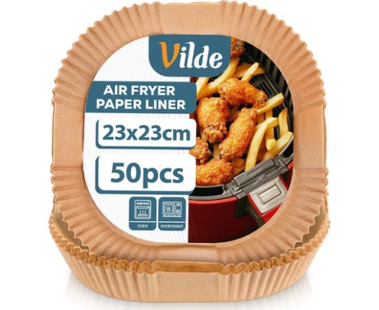 Вкладыши для аэрогриля 23x23 см, 50 шт., 279046, VILDE формы для выпечки
