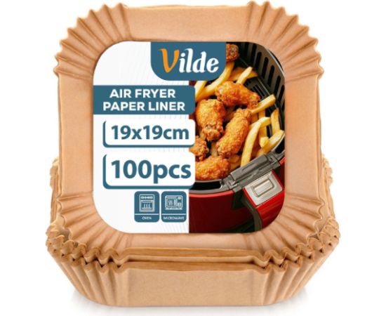Вкладыши для аэрогриля 19x19 см, 100 шт., 279045, VILDE формы для выпечки
