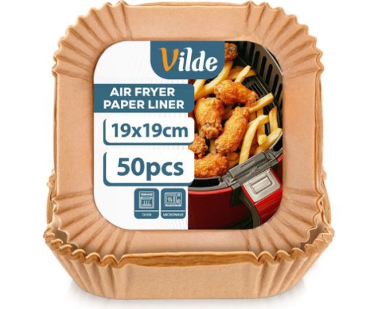 Вкладыши для аэрогриля 19x19 см, 50 шт., 279044, VILDE формы для выпечки