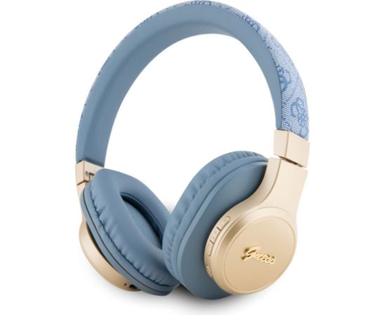 Guess   PU Leather 4G Script Logo BT5.3 Stereo Headphone Blue Austiņas