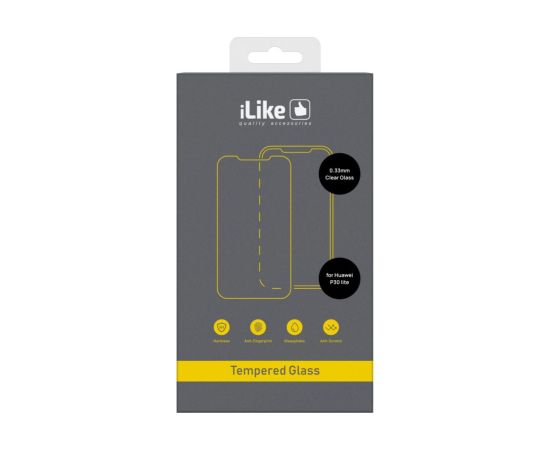 iLike Huawei  Huawei P30 lite 0.33mm Clear Glass Ekrānu aizsardzība