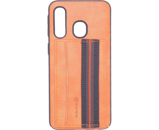Evelatus Huawei  P30 Lite Cubit Plastic Brown Neoriģinālie Maciņi