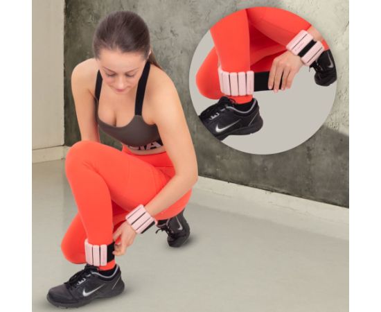 Potīšu un plaukstu locītavu svari inSPORTline Brace 2 x 1,5 kg Жилеты и сумки для тяжелых условий 