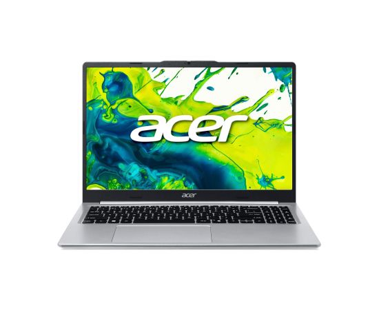 Notebook ACER CPU AMD RyzenT 3 5400U 2.6 GHz 15.6 " 1920 x 1080 pixels RAM 8 GB DDR4-SDRAM SSD 512 GB Discrete graphics Not available On-board graphics Yes Numeric keypad Yes Keyboard language US International OS installed Windows 11 Home Colour Silver We Portatīvie datori
