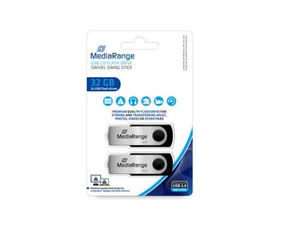 MEMORY DRIVE FLASH USB2 32GB/MR911-2 MEDIARANGE USB карты памяти (Flash)