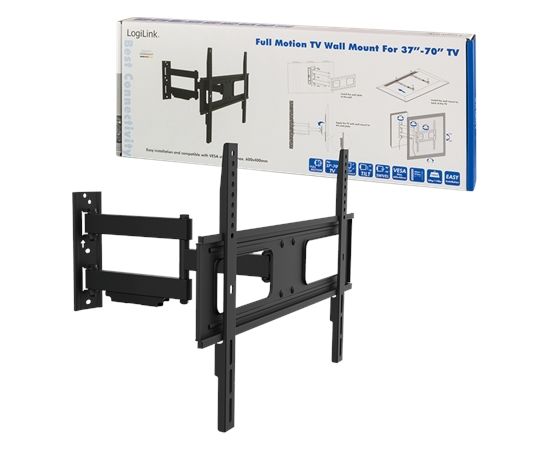 Logilink BP0019 TV Sienas stiprinājums , 37"-70", tilt +10°-20°,swievel +-90°, 473mm