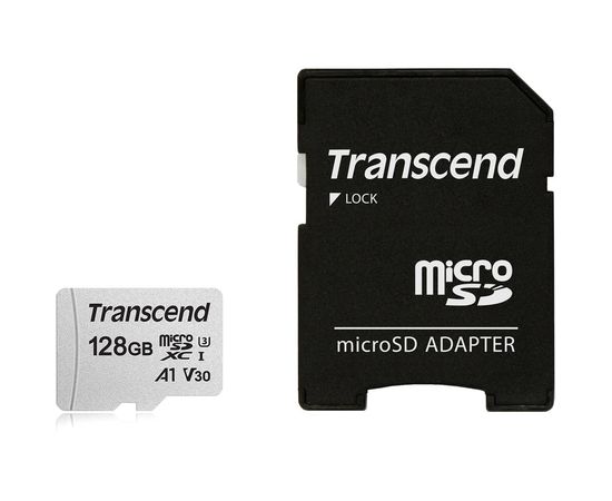 Memory card Transcend microSDXC USD300S 128GB CL10 UHS-I U3 Up to 95MB/S