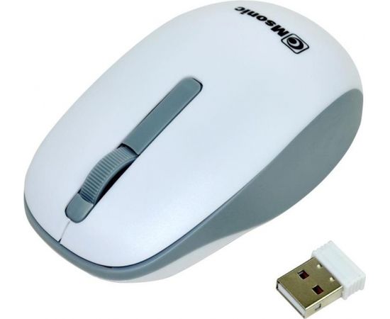 Vakoss MSONIC Wireless optical mouse MX707W 3D, 1000DPI, 2.4GHz, white-grey