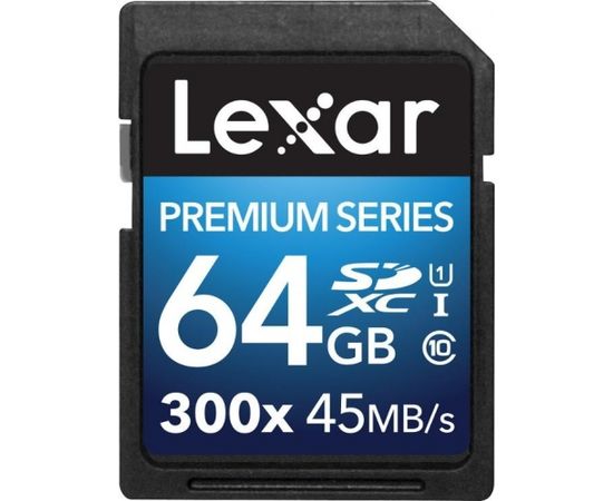 Lexar 64GB SDXC 300X Premium II C10 U1