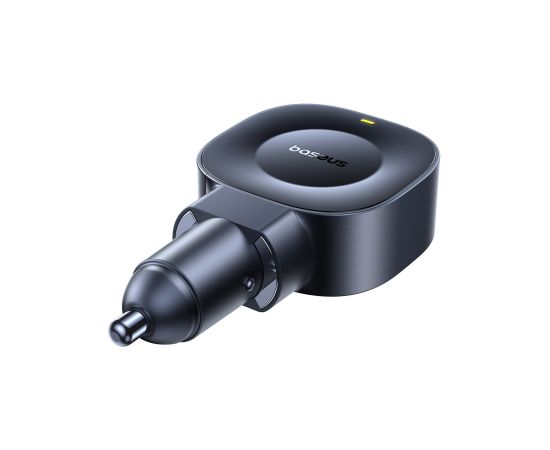 Baseus Auto lādētājs 12-24V 45W USB-C PD ar ievelkamu 0,8 m USB-C kabeli PrimeTrip VR2, melns Новинки смартфонов и телефонов
