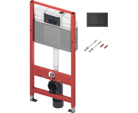 komplekts - rāmis podam TECEbase, taustiņš melns, stiprinājumi, 500x150 mm, h=1120 mm Встроенные фреймы