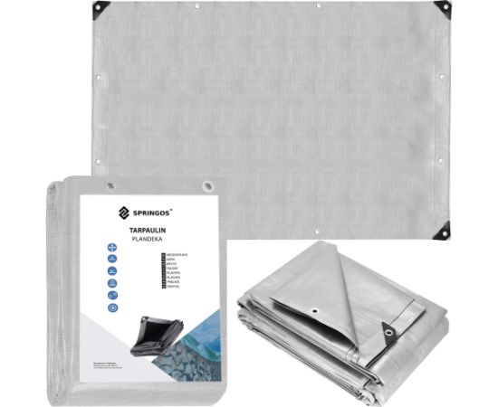 Brezents Springos GA2152 5x8m 270 g/m2 Nojumes un aksesuāri