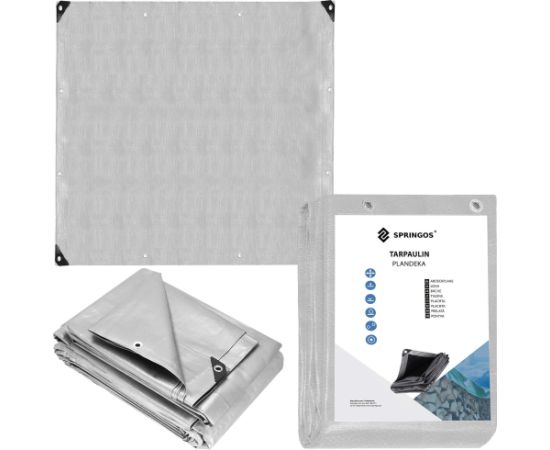Brezents Springos GA2145 4 X 4 m 210 g/m2 Nojumes un aksesuāri