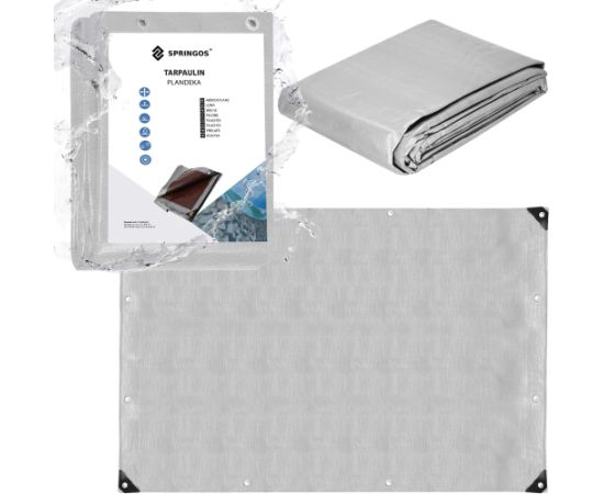 Brezents Springos GA2142 4x7m 210g/m2 Nojumes un aksesuāri