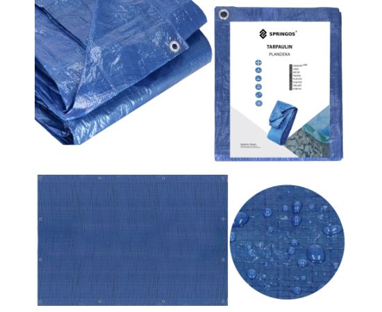 Brezents Springos GA2123 2x3 m 60 g/m2 Nojumes un aksesuāri
