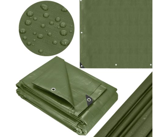 Brezents Springos GA2130 4x6m 120g/m2 Nojumes un aksesuāri