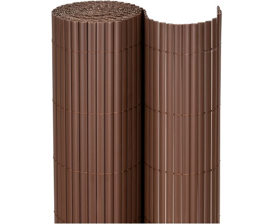 Springos Защитный ПВХ-мат 400x100 см для балкона, террасы, забора, коричневый. Тенты и аксессуары