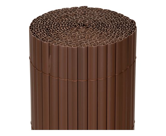 Springos Защитный ПВХ-мат 400x100 см для балкона, террасы, забора, коричневый. Тенты и аксессуары