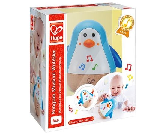 HAPE Penguin Musical Wobbler, E0331A Jaunumi, Bērnu preces