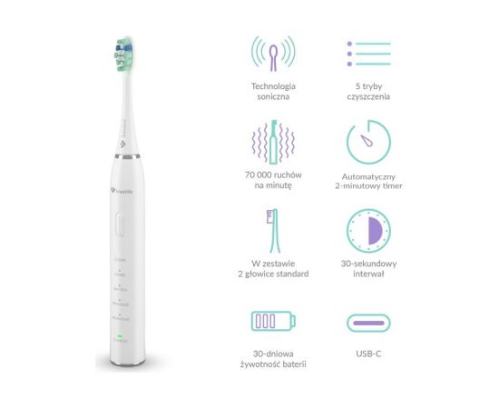 TrueLife SonicBrush Clean30 Duo Sonic Toothbrush Elektriskās zobu birstes, irigatori