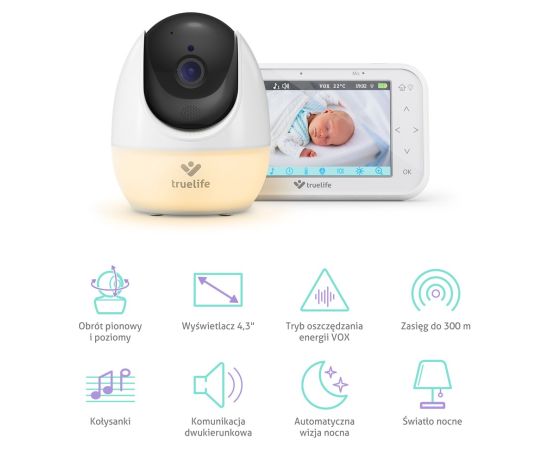 TrueLife NannyCam R4 Pro baby monitor Mazuļu uzraudzības ierīces