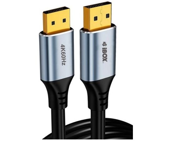 Ibox Kabel DisplayPort 4k60Hz złota wtyczka 3m Adapteri