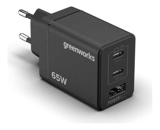 Lādētājs Greenworks AP065EAA2; 24 V; 65 W; USB-C Зарядные устройства