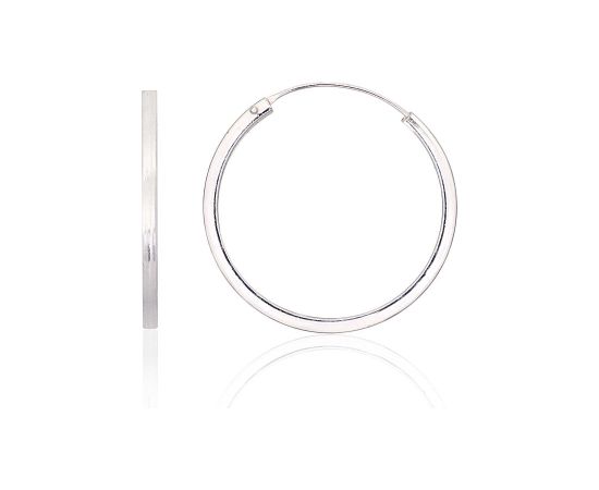 Sudraba auskari-riņķīši #2203985, Sudrabs 925°, 2.9 gr. Auskari-riņķīši