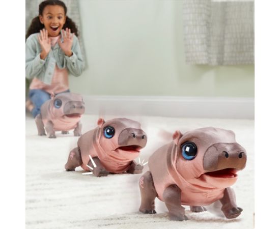Fur Real FURREAL Interaktīvā plīša rotaļlieta Sally the Silly Hippo Mīkstās rotaļlietas