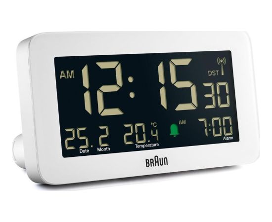 Modinātājs Braun  BC10 DCF-W Radio alarm clock white Jaunumi - Datori