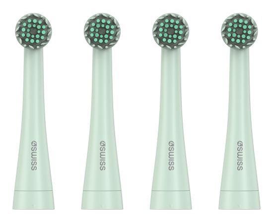 Końcówka 4Swiss ST216 Electrosonic Care+ 4-PAK rotacyjne Mint Uzgaļi elektriskajām zobu birstēm