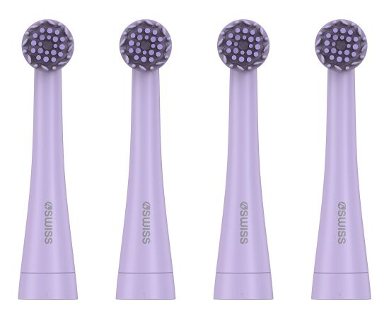 Końcówka 4Swiss ST216 Electrosonic Care+ 4-PAK rotacyjne Lavender Uzgaļi elektriskajām zobu birstēm