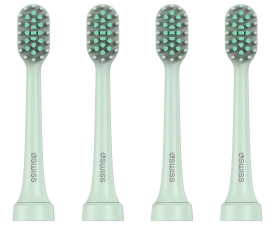 Końcówka 4Swiss ST216 Electrosonic Care+ 4-PAK soniczne Mint Uzgaļi elektriskajām zobu birstēm