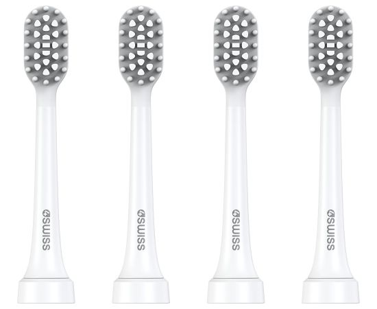 Końcówka 4Swiss ST216 Electrosonic Care+ 4-PAK soniczne White Uzgaļi elektriskajām zobu birstēm