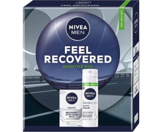 Nivea Men Feel Recovered zestaw pianka do golenia 200ml + balsam po goleniu 100ml Духи и косметика