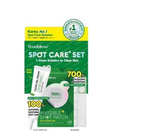 Troubless Spot Care Plus Set Zestaw do pielęgnacji skóry z niedoskonałościami Духи и косметика