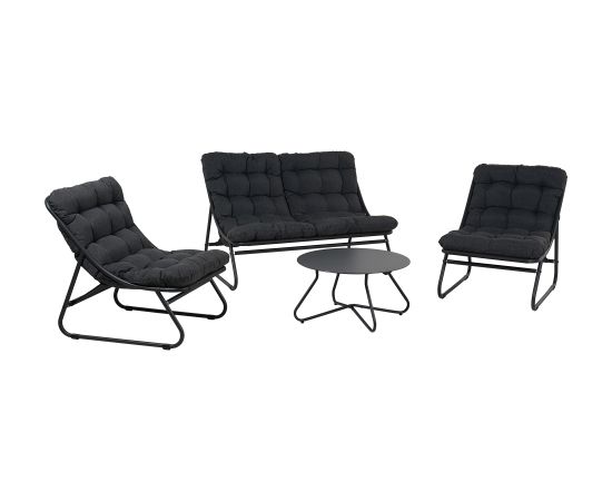 Garden furniture set SAMBA table, sofa and 2 chairs, dark grey Новинки Для дома и сада 