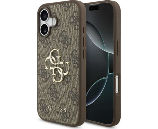 Guess   Etui Guess 4G Big Logo do iPhone 17      brązowy Neoriģinālie Maciņi