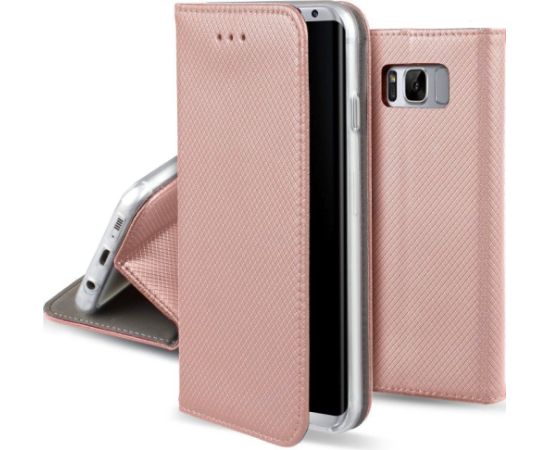GreenGo LG  LG Q6 Smart Magnet Rose Gold Neoriģinālie Maciņi