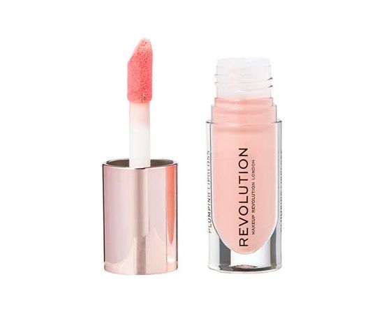 Makeup Revolution Pout Bomb Plumping Lip Gloss - Lip gloss 4.6 ml Cherry Sheer Red Dekoratīvā kosmētika