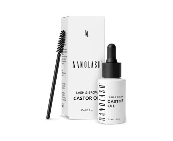 Nanolash Lash & Brow Castor Oil - Ricinový olej na řasy a obočí 30ml Dekoratīvā kosmētika