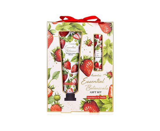 Accentra Strawberry & Vanilla Essential Botanics Set - Dárková sada Ķermeņa kosmētika