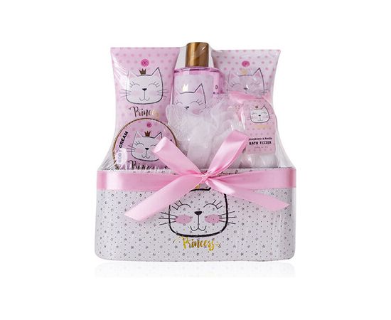 Accentra Princess Kitty Gift Box - Dárková sada v třpytivém košíku Ķermeņa kosmētika