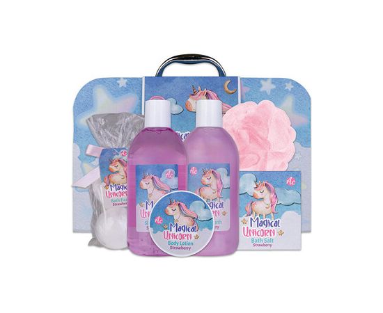 Accentra Magical Unicorn Giift Box - Dárková sada v papírovém kufříku Ķermeņa kosmētika